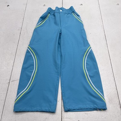 Jo+Jax Pants Kids XS Blue Windbreaker Elastic Waist Striped Dance Activewear