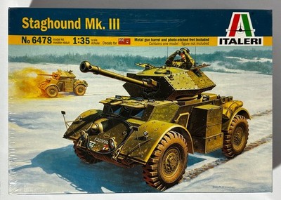 RARE SEALED Italeri #6478 1/35 Scale T17E1 Staghound Mk. III Armored Car w/PE
