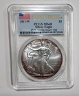 2011 W American Silver Eagle PCGS MS68 25th Anniversary Set First Strike Toned