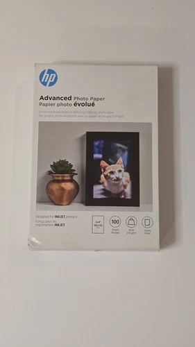 HP 4x6 Glossy Photo Paper. Unopened.