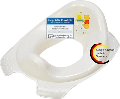 Perl weiß Premium Kinder-Toilettensitz Disney Winnie Puuh für Kinder stabiler WC - Bild 1 von 4