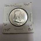 1955-P Franklin Half Dollar .50c 90% Silver Philadelphia BRILLIANT/lUSTROUS Coin