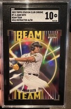 2022 Topps Stadium Club Chrome - Juan Soto - Beam Team Gold Refractor /50
