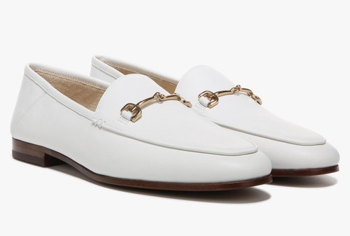 Sam Edelman Women's Loraine Loafer, Bright White Leather, 9.5 - 第 1/9 張圖片