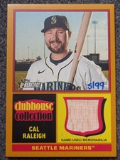 2025 TOPPS HERITAGE BASEBALL  CAL RALEIGH GOLD CLUBHOUSE COLLECTION RELIC/99
