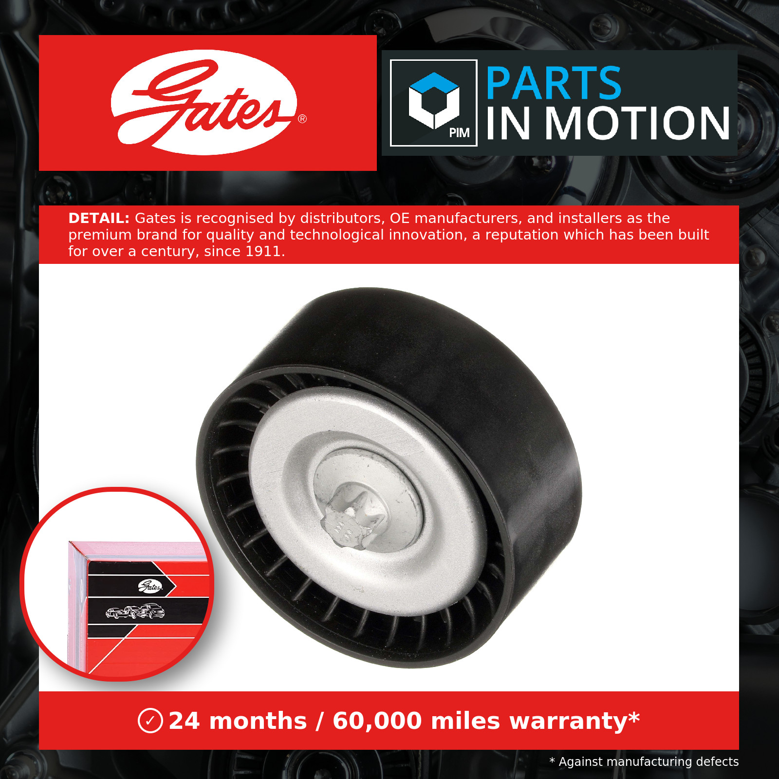Fits GATES T36618 T36618 DRIVEALIGN MV IDLER ⭐UK Stock⭐ - Image 4