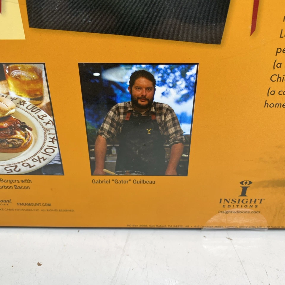 NEW Yellowstone Gift Set Dutton Cookbook & Apron Recipes by "Gator" Guilbeau Foto 3 de 4