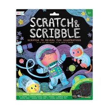 Scratch & Scribble Art Kit: Space Explorers - 10 Piece Set