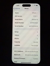 iPhone 15 128GB Unlocked, Black