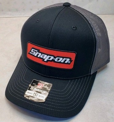 Snap-on Patch on Richardson 112 Trucker Hat Snapback Black