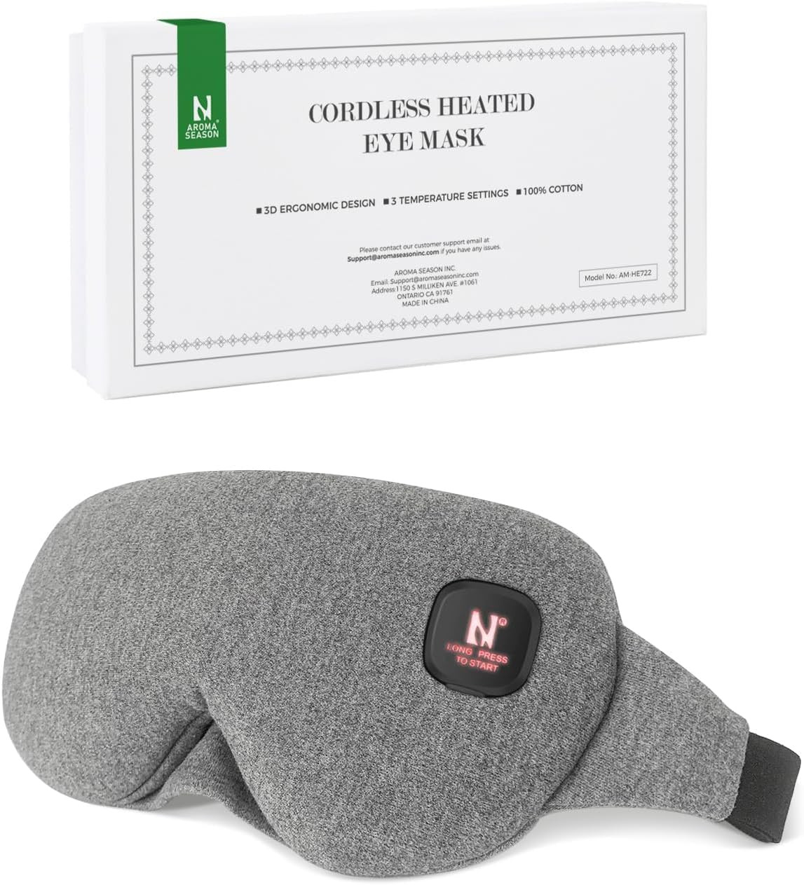 Heated Eye Mask, Heated Eye Compress for Dry Eyes Stye Blepharitis MGD and Bleph