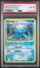 Manaphy 8/100 Majestic Dawn Holo PSA 8 New Cert 🌀DOUBLE SWIRL🌀 on eBay