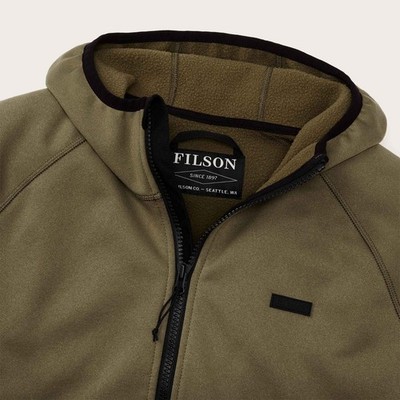 Filson Granite Spire Fleece Pullover New Field Olive Wind
