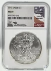 2012 AMERICAN SILVER EAGLE NGC MS70 JOHN MERCANTI SIGNED BEAUTIFUL COIN