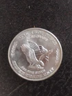 1 Troy Ounce .999 Fine Silver Trade Unit Round – Eagle & American Flag Design