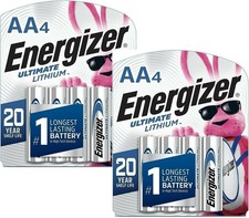 Energizer Ultimate Lithium AA Batteries 8 Pack L91SBP-8 BRAND NEW