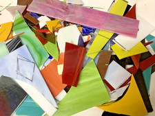 2-1/2 Pounds of Assorted Mosaic-Stained Glass Scrap 8