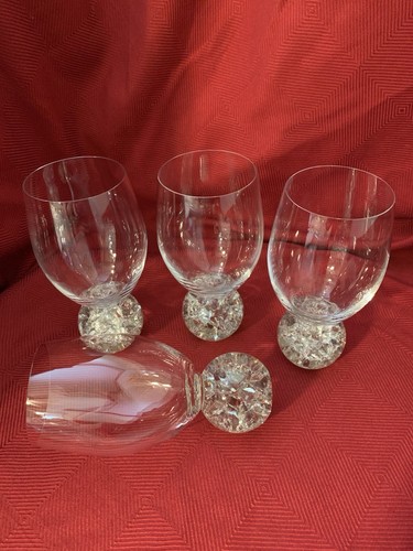 Caleo Kristall Weingläser Shatter Kugel Stiel/Sockel 6,5" hoch 4er Set "UNIKAT" - Bild 19 von 24