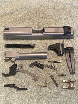 USED OEM SMITH & WESSON SW9VE  SLIDE ASSEMBLY  LOWER PARTS TRIGGER SLIDE 26862
