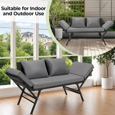 Gartenbank Sitzbank Gartensofa Garten Lounge Terrassenliege Sitzgruppe Couch