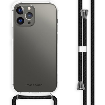 imoshion Transparentes Backcover mit Band Apple iPhone 13 Pro Max - Schwarz