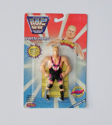 Owen Hart - WWF JusToys Figure Bend-Ems Series 7 W...
