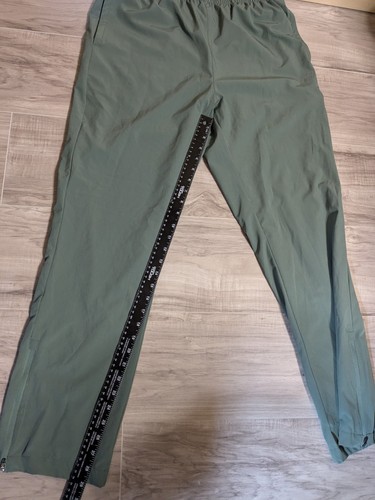 New Balance All Motion Mesh Lined Joggers Track Pants Large Green Ankle Zip - Picture 5 of 8