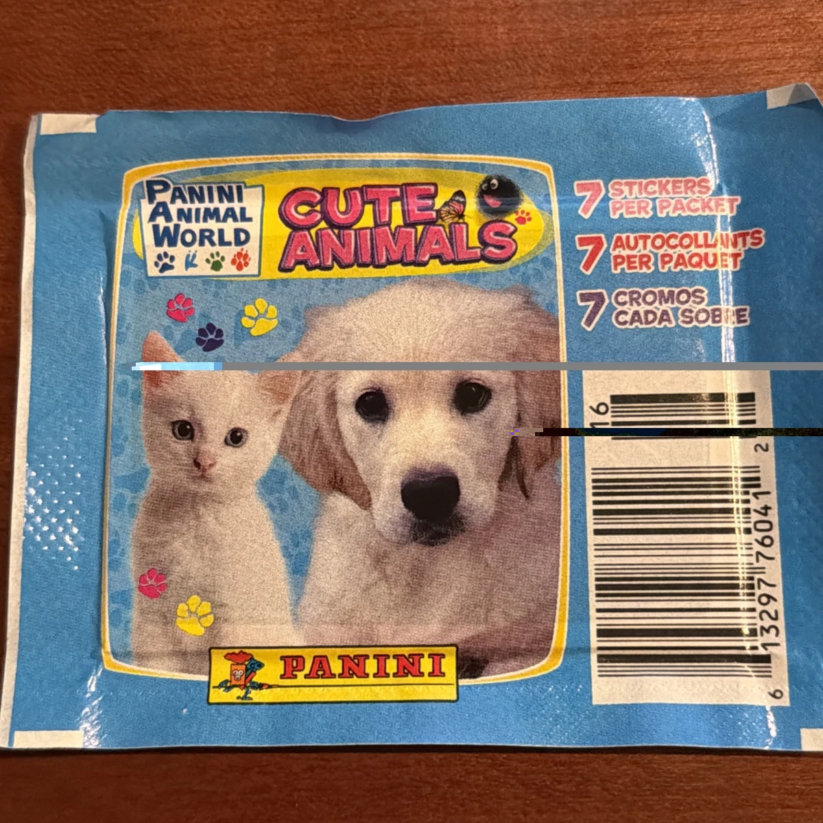 NEW SEALED Panini Cute Animals 18 Sticker Packs-7 STICKERS PER PACK EBC54
