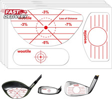 Golf Driver Impact Tape Labels 180Pcs Golf Impact Stickers Golfs Clubs Labels fo