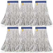 16 oz Cotton Mop Replacement Head for Commercial Industrial Use, Natural