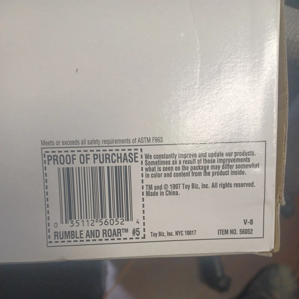 1997 Toy Biz NASCAR 1:18 Rumble Roar Racer Kellogg's Terry Labonte Chevy Novo na caixa!! - Imagem 4 de 4