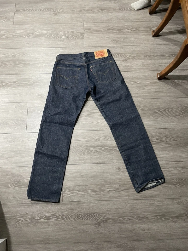 Levi's 501 Hombre Encogible a Ajuste 32x32 Azul Índigo Foto 2 de 3
