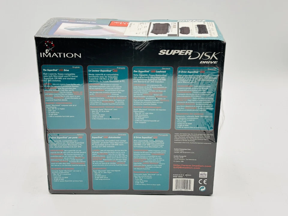 Imation SuperDisk USB Drive 120MB Mac OS Compatible | Works with iMac - Image 2 of 3