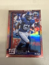 2025 Topps Chrome Abdul Carter New York Giants   leather refractor