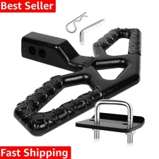 Powder-Coated Steel Tow Hitch Step - 2'' Receiver, 10,000 lbs Max Load Capacity