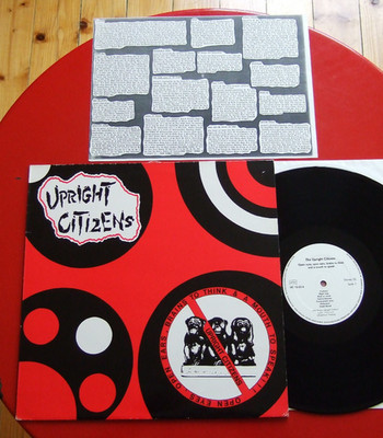 Upright Citizens   Open Eyes Open Ears + INSERT Self-Released Privatpressung