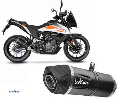 Auspuff Schalldaempfer Leovince Zugel LVONE EVO BLACK KTM 390 ADV 2020 2024
