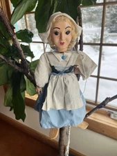 Vintage Dutch Girl Marionette