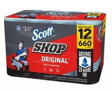 Scott Shop Towels Original 55 sheets/roll, 12 rolls