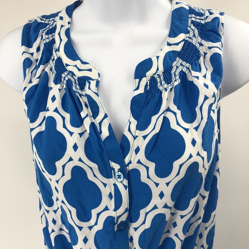 Blau weiß Küste Strand Mittagessen Lounge Kordelzug Freizeit Kleid Taschen Damen 4 - Bild 2 von 11