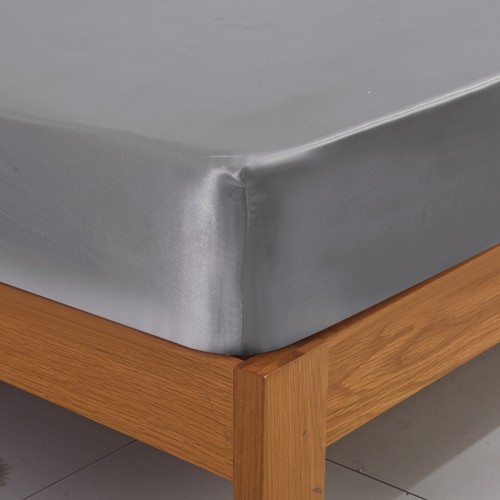 3-teiliges Seidensatin Spannbettlaken Set 40 cm extra tiefer Matratzenbezug mit Kissenbezug - Bild 55 von 69