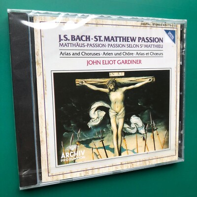 Bach ST MATTHEW PASSION (Arias & Choruses) Baroque CD John Eliot Gardiner SEALED