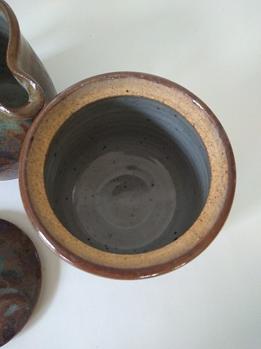 Cecile Strawn Studio Pottery Art 2 Pcs Sugar And Creamer, Signed Collectible - Picture 6 of 18