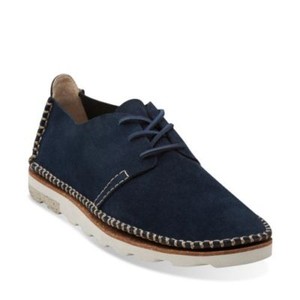 Men's Clarks DAKIN WALK Navy Suede Lace 