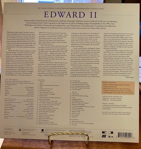 EDWARD II, LASER DISC MOVIE, ANNIE LENNOX, DEREK JARMAN - Picture 2 of 2