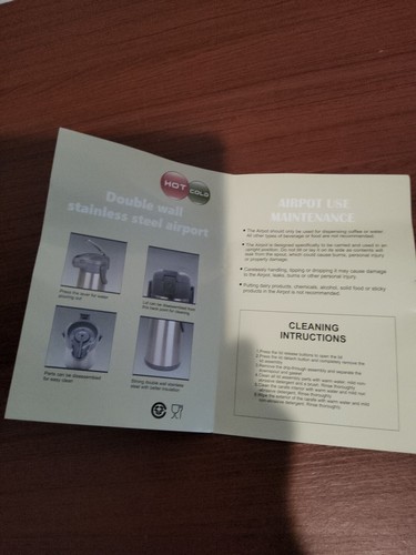 74 Unzen Kaffee Airpot Thermo Karaffe Spender mit Pumpe Edelstahl Vakuum Ins - Bild 8 von 8