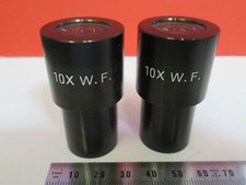 UNKNOWN GENERIC PAIR EYEPIECE OCULAR WF 10X MICROSCOPE PART AS PICTURED B2-A-26