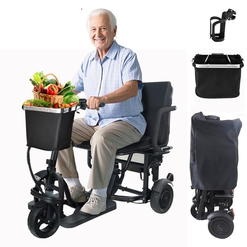 3-Wheel Foldable Mobility Scooter for Adults and Seniors, Long-Range Battery - Picture 2 of 14