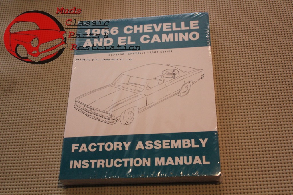 66 Chevelle &amp; El Camino Factory Assembly Line Manual Book 