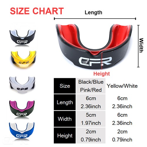 Mouth Guard Teeth Protection Football Boxing MouthPiece Gum Shield Adult Kids HG - Picture 2 of 23